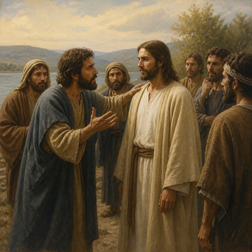 "And he spake that saying openly. And Peter took him, and began to rebuke him." - Mark 8:{verse.verse_number}