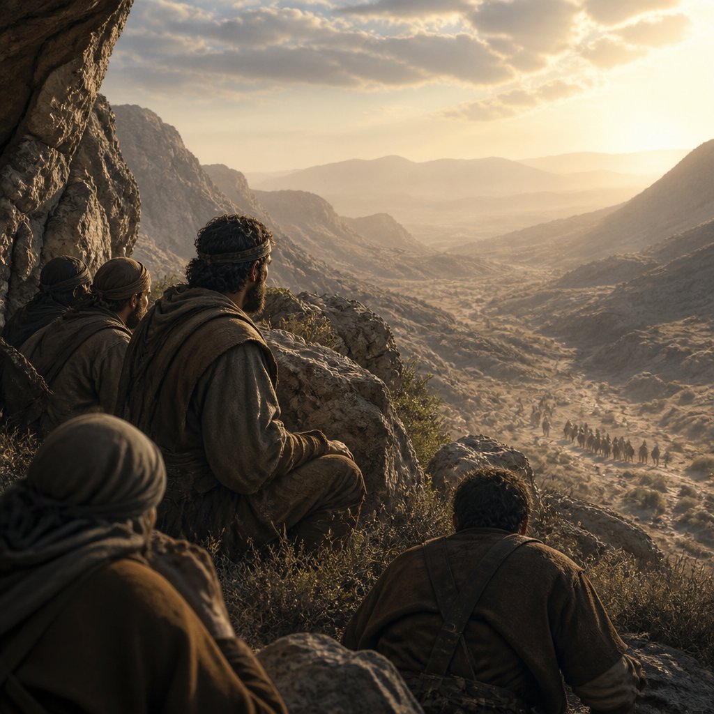 "And David abode in the wilderness in strong holds, and remained in a mountain in the wilderness of Ziph. And Saul sought him every day, but God delivered him not into his hand." - 1 Samuel 23:{verse.verse_number}