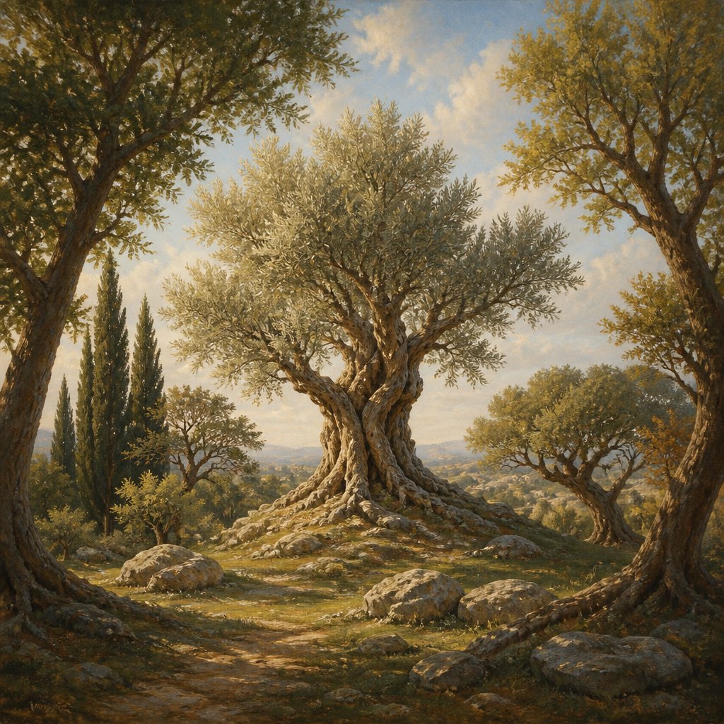 "The trees went forth on a time to anoint a king over them; and they said unto the olive tree, Reign thou over us." - Judges 9:8