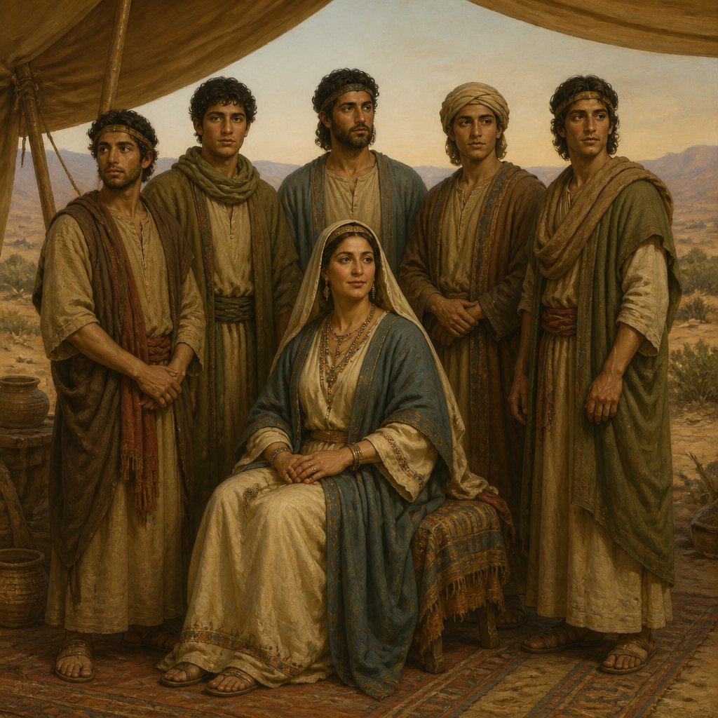 "And the sons of Midian; Ephah, and Epher, and Henoch, and Abida, and Eldaah. All these are the sons of Keturah." - 1 Chronicles 1:{verse.verse_number}
