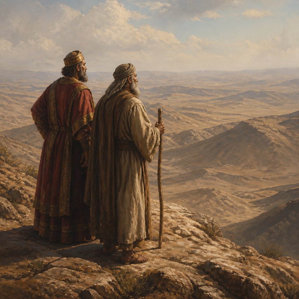 "And Balak brought Balaam unto the top of Peor, that looketh toward Jeshimon." - Numbers 23:28