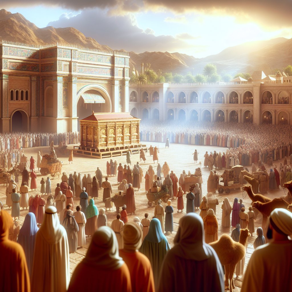 1 Chronicles 15:3 - "And David gathered all Israel together to Jerusalem, to bring up the ark of the LORD unto his place, which he had prepared for it."