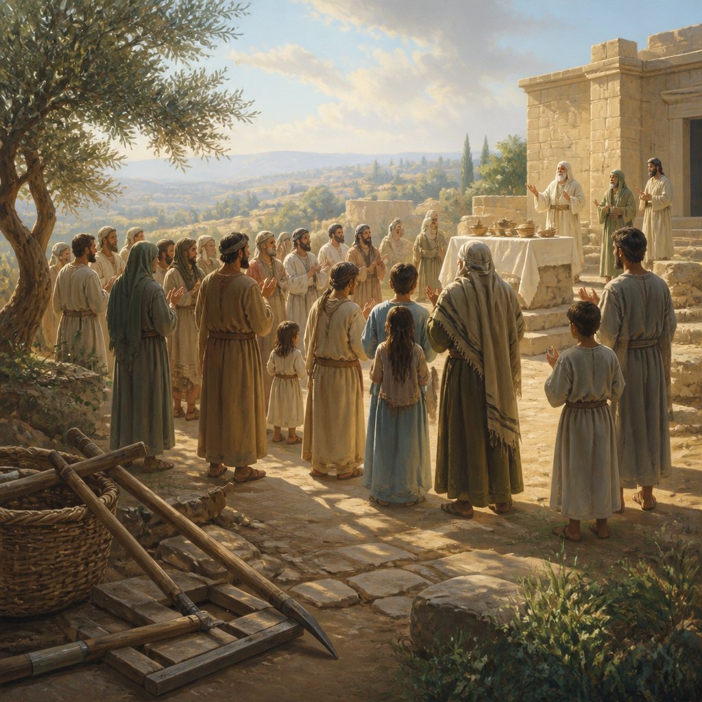 "In the first day ye shall have an holy convocation: ye shall do no servile work therein." - Leviticus 23:{verse.verse_number}