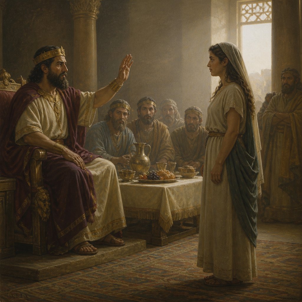 "And he sware unto her, Whatsoever thou shalt ask of me, I will give it thee, unto the half of my kingdom." - Mark 6:{verse.verse_number}