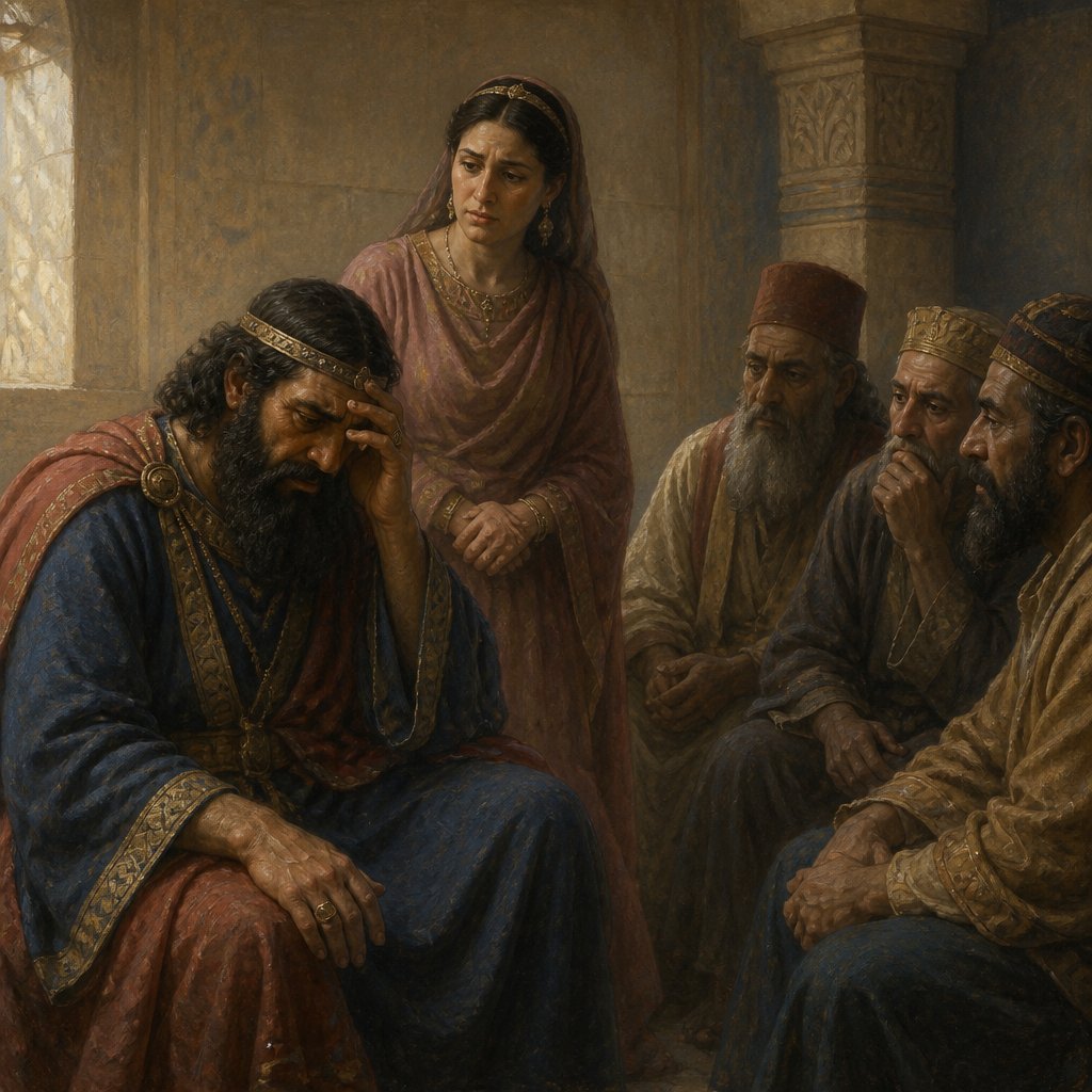 "And Haman told Zeresh his wife and all his friends every thing that had befallen him. Then said his wise men and Zeresh his wife unto him, If Mordecai be of the seed of the Jews, before whom thou hast begun to fall, thou shalt not prevail against him, but shalt surely fall before him." - Esther 6:13