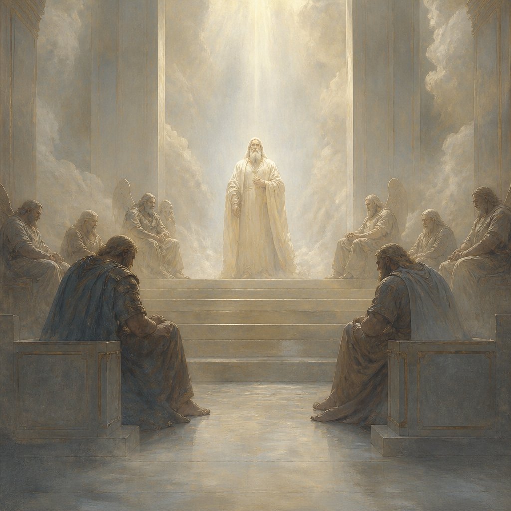 "God standeth in the congregation of the mighty; he judgeth among the gods." - Psalms 82:1