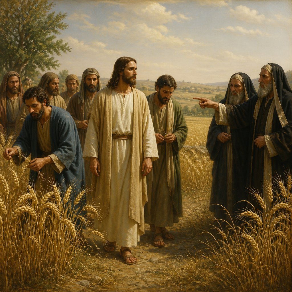 "But when the Pharisees saw it, they said unto him, Behold, thy disciples do that which is not lawful to do upon the sabbath day." - Matthew 12:2