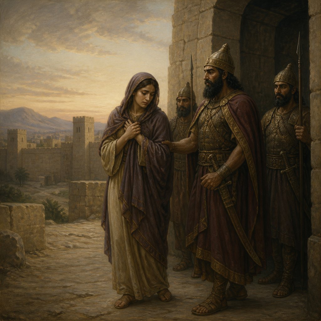 "Wherefore I have delivered her into the hand of her lovers, into the hand of the Assyrians, upon whom she doted." - Ezekiel 23:{verse.verse_number}
