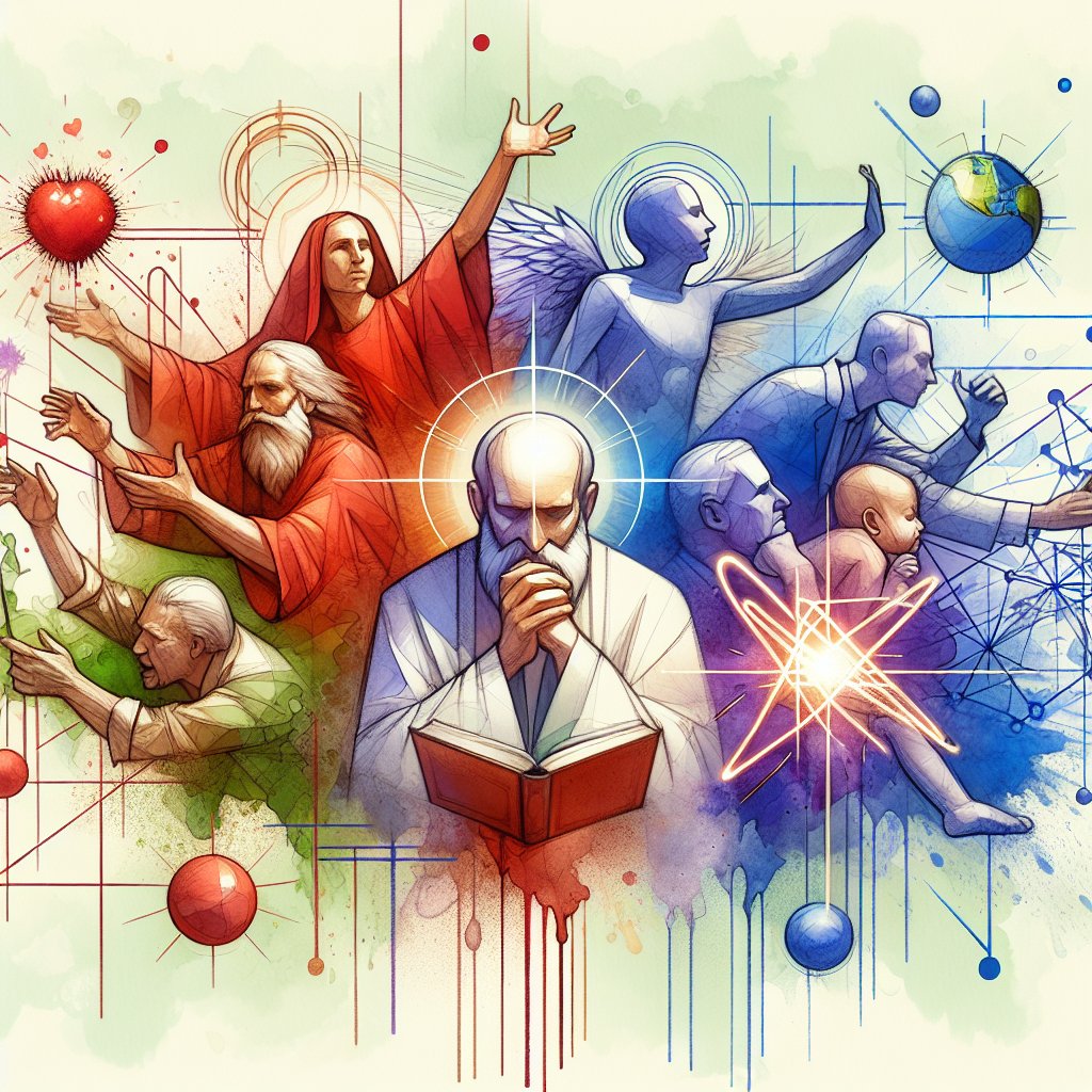 James 4:17 “If anyone, then, knows the good they ought to do and doesn’t do it, it is sin for them.”
Create a conceptual representation of the abstract idea from James 4:17 'If anyone, then, knows the good they ought to do and doesn’t do it, it is sin for them.' rendered in a watercolor style. The image should focus on the emotions and actions suggested by the verse but should not contain any text or words.