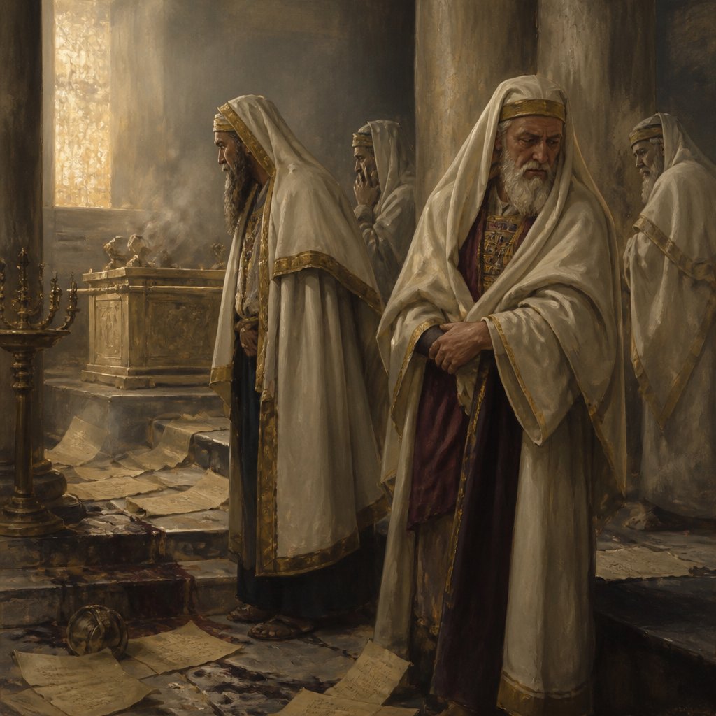 "Her prophets are light and treacherous persons: her priests have polluted the sanctuary, they have done violence to the law." - Zephaniah 3:{verse.verse_number}