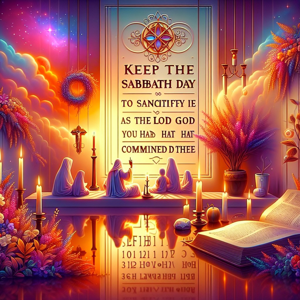 Deuteronomy 5:12 - "Keep the sabbath day to sanctify it, as the LORD thy God hath commanded thee."