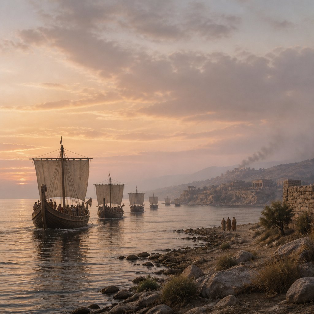 "And ships shall come from the coast of Chittim, and shall afflict Asshur, and shall afflict Eber, and he also shall perish for ever." - Numbers 24:24