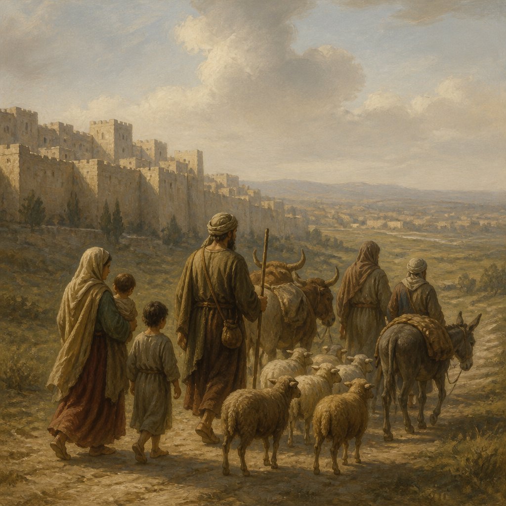 "They took their sheep, and their oxen, and their asses, and that which was in the city, and that which was in the field," - Genesis 34:{verse.verse_number}