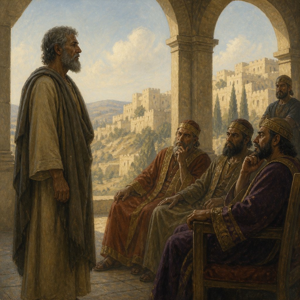 "¶ Wherefore hear the word of the LORD, ye scornful men, that rule this people which is in Jerusalem." - Isaiah 28:{verse.verse_number}