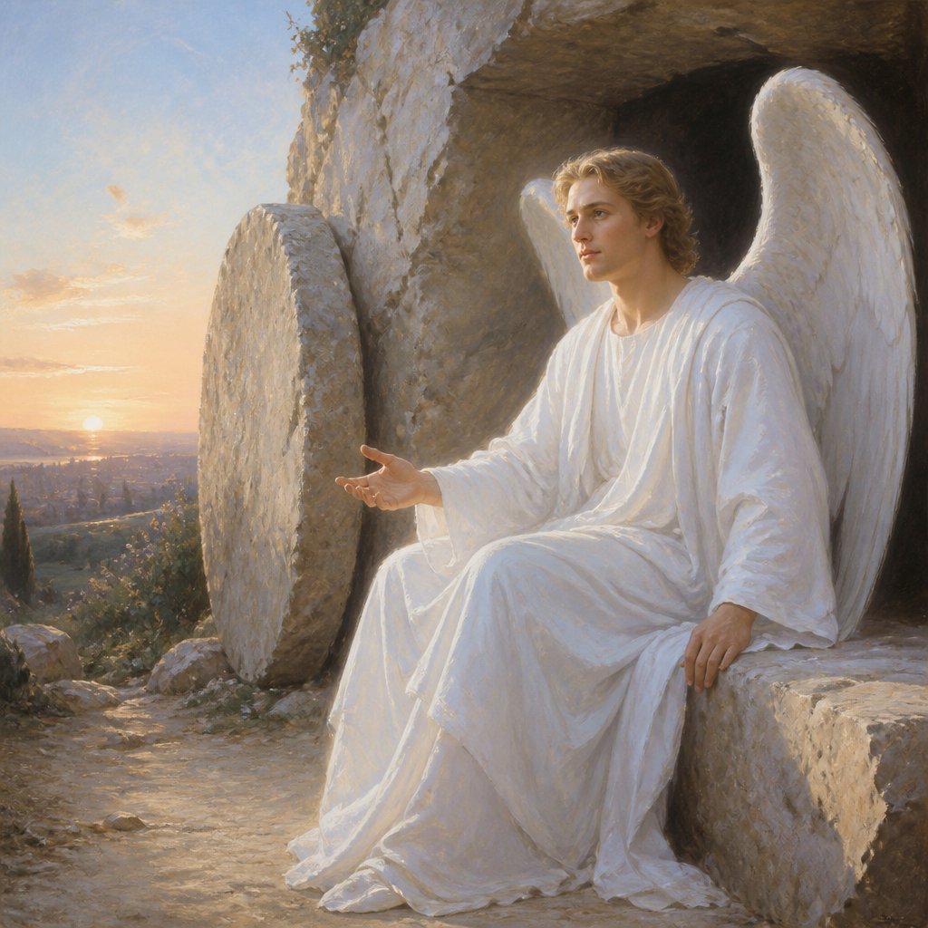"His countenance was like lightning, and his raiment white as snow:" - Matthew 28:3
