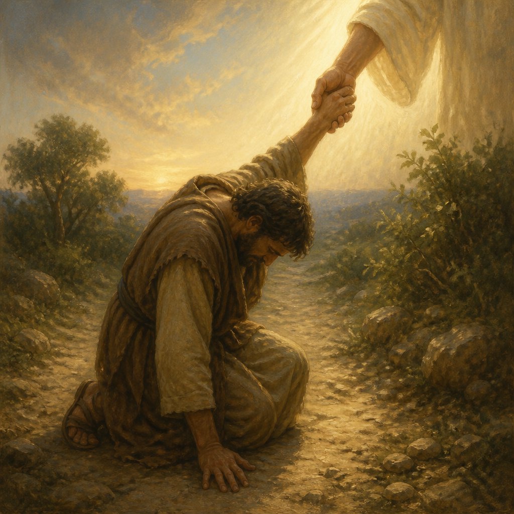 "The LORD upholdeth all that fall, and raiseth up all those that be bowed down." - Psalms 145:14