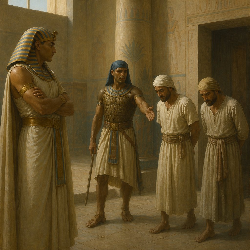 "Pharaoh was wroth with his servants, and put me in ward in the captain of the guard's house, both me and the chief baker:" - Genesis 41:10