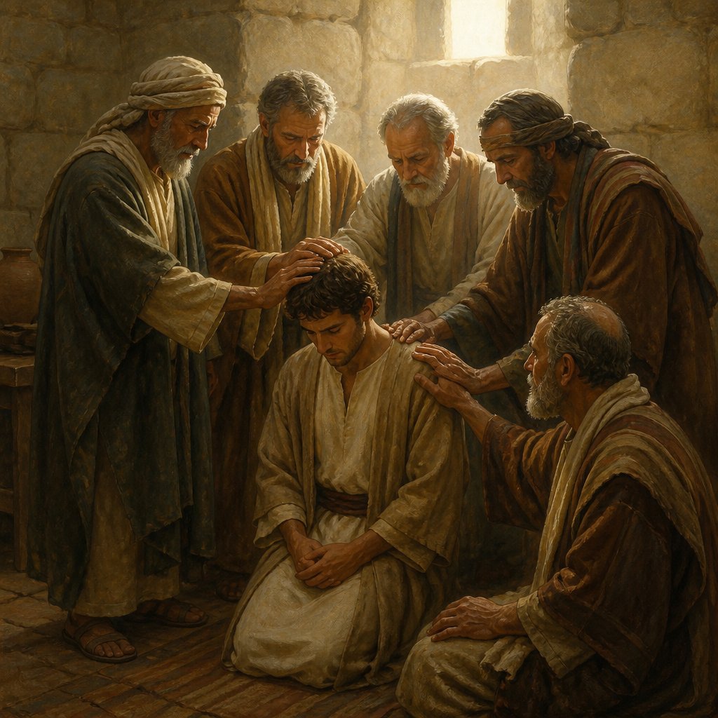 "Neglect not the gift that is in thee, which was given thee by prophecy, with the laying on of the hands of the presbytery." - 1 Timothy 4:{verse.verse_number}
