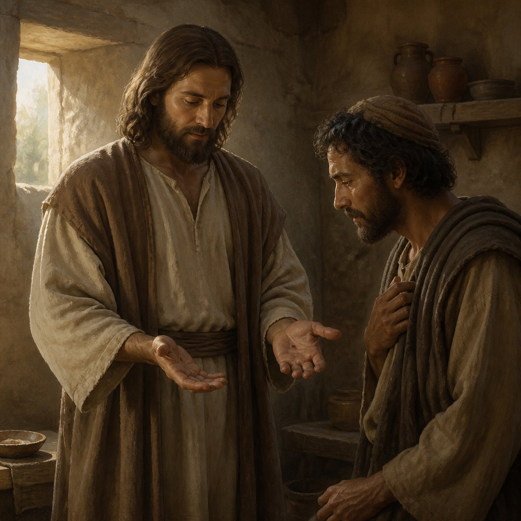 "And one shall say unto him, What are these wounds in thine hands? Then he shall answer, Those with which I was wounded in the house of my friends." - Zechariah 13:{verse.verse_number}