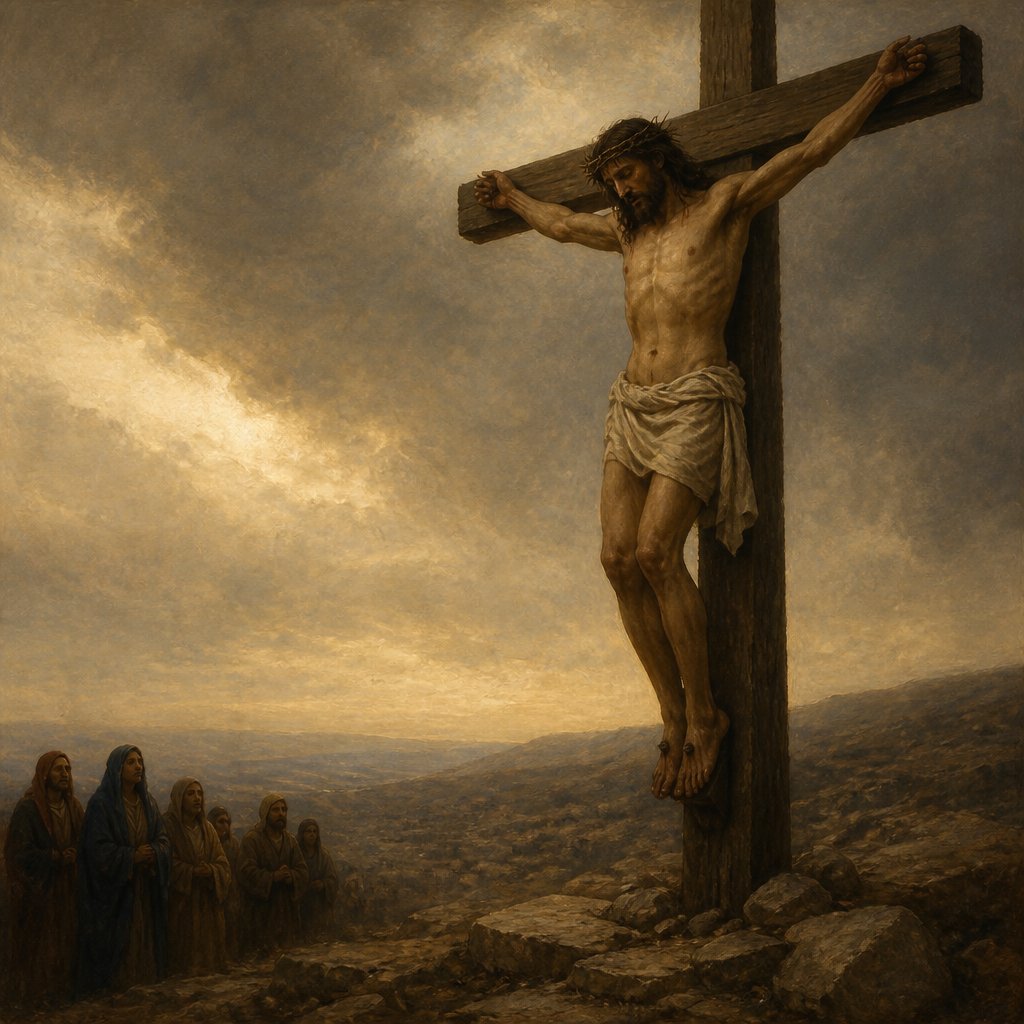 "Save thyself, and come down from the cross." - Mark 15:{verse.verse_number}
