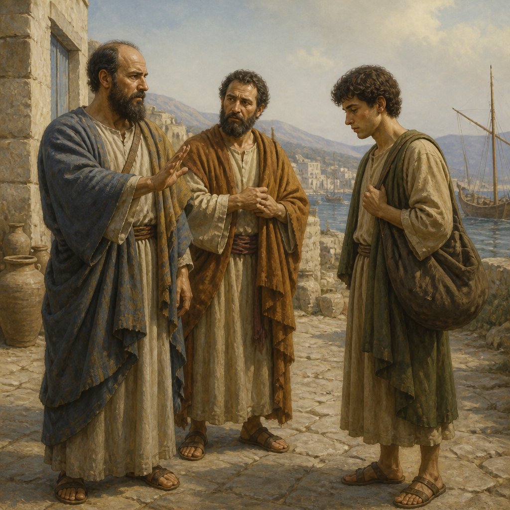 "But Paul thought not good to take him with them, who departed from them from Pamphylia, and went not with them to the work." - Acts 15:{verse.verse_number}