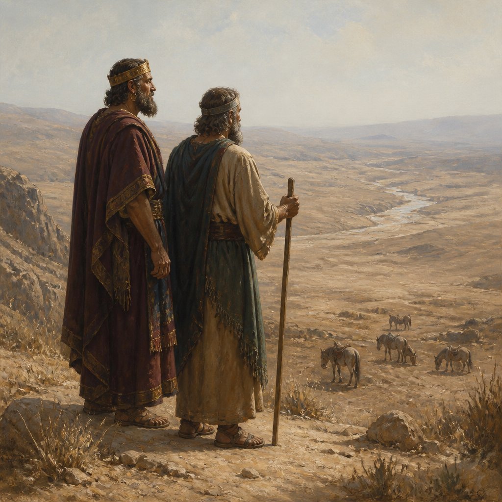 "And Ahab said unto Obadiah, Go into the land, unto all fountains of water, and unto all brooks: peradventure we may find grass to save the horses and mules alive, that we lose not all the beasts." - 1 Kings 18:{verse.verse_number}