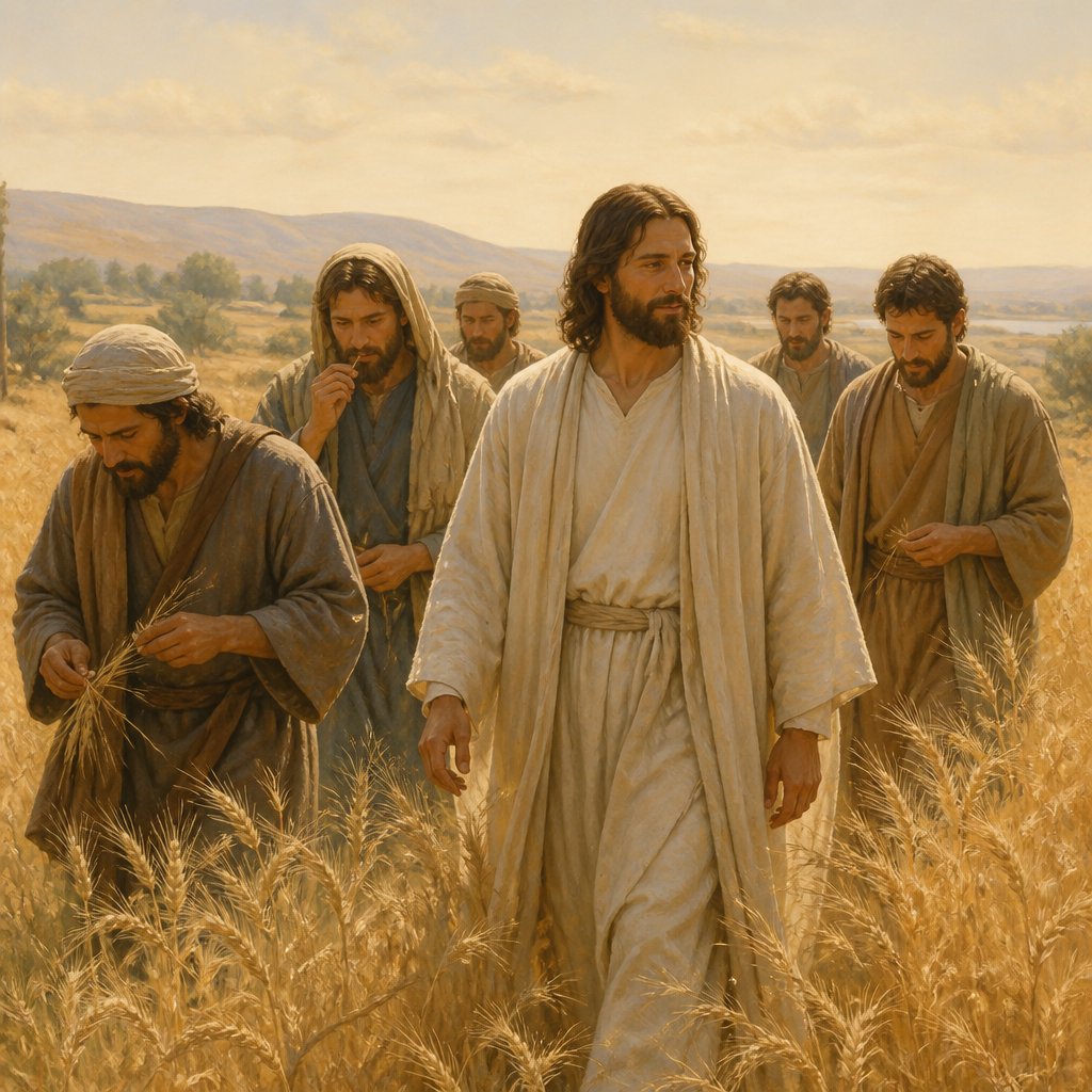 "At that time Jesus went on the sabbath day through the corn; and his disciples were an hungred, and began to pluck the ears of corn, and to eat." - Matthew 12:1