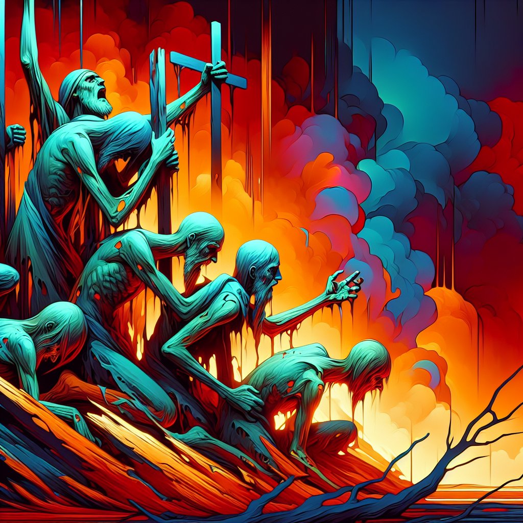 Lamentations 5:13 - "They took the young men to grind, and the children fell under the wood."