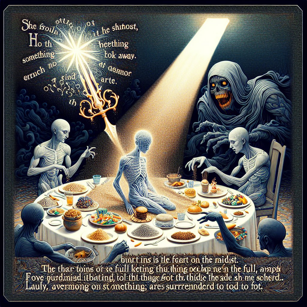 Micah 6:14 - "Thou shalt eat, but not be satisfied; and thy casting down shall be in the midst of thee; and thou shalt take hold, but shalt not deliver; and that which thou deliverest will I give up to the sword."