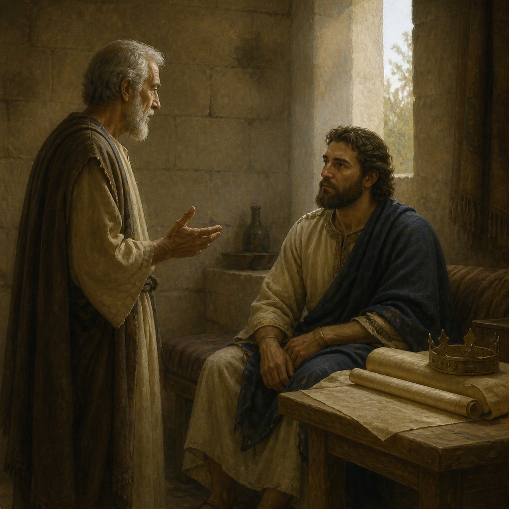 "Go and tell David my servant, Thus saith the LORD, Thou shalt not build me an house to dwell in:" - 1 Chronicles 17:{verse.verse_number}