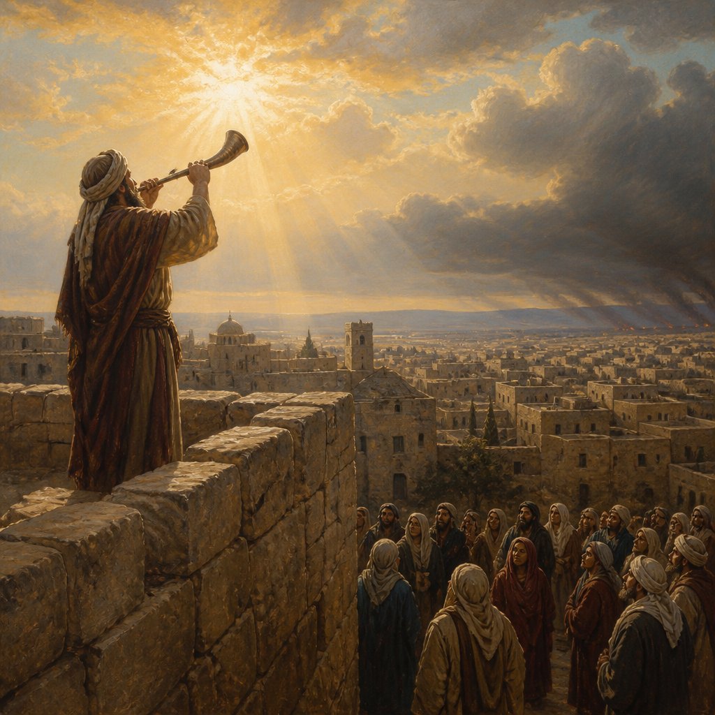 "Shall a trumpet be blown in the city, and the people not be afraid? shall there be evil in a city, and the LORD hath not done it?" - Amos 3:{verse.verse_number}