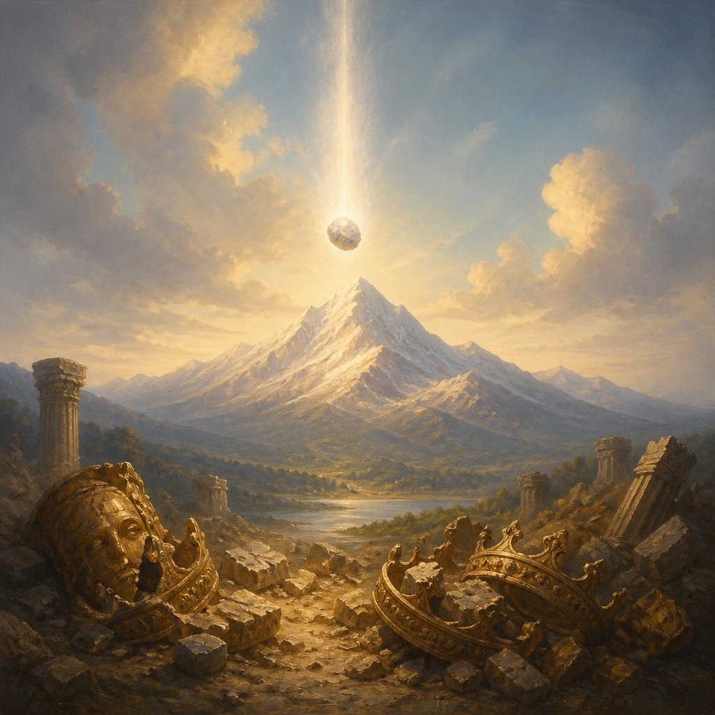 "And in the days of these kings shall the God of heaven set up a kingdom, which shall never be destroyed: and the kingdom shall not be left to other people, but it shall break in pieces and consume all these kingdoms, and it shall stand for ever." - Daniel 2:{verse.verse_number}