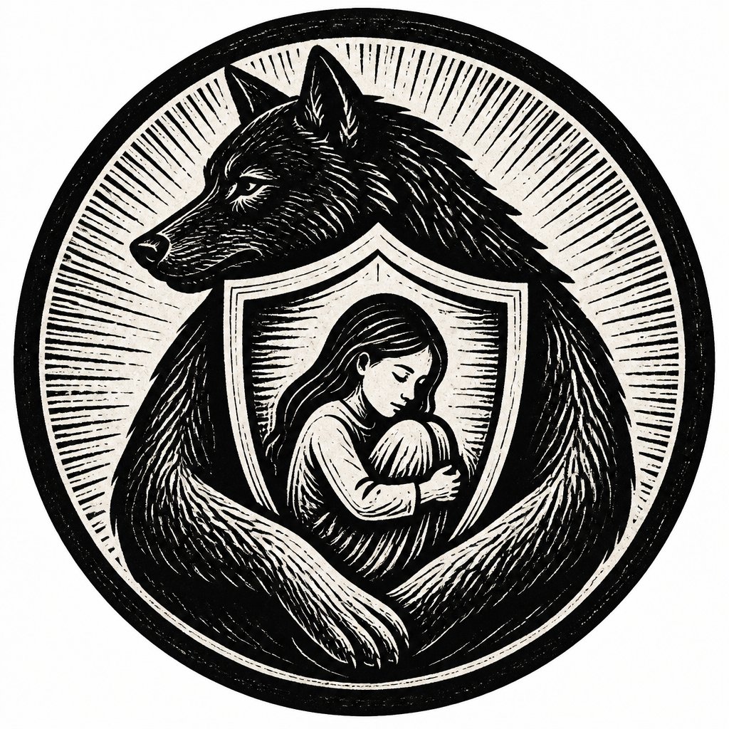 No wolf may touch you logo