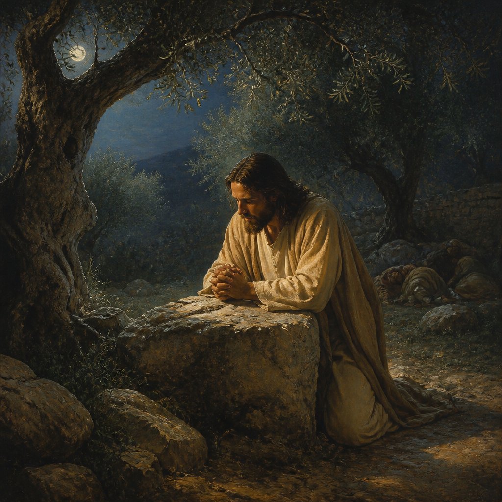 "And again he went away, and prayed, and spake the same words." - Mark 14:39