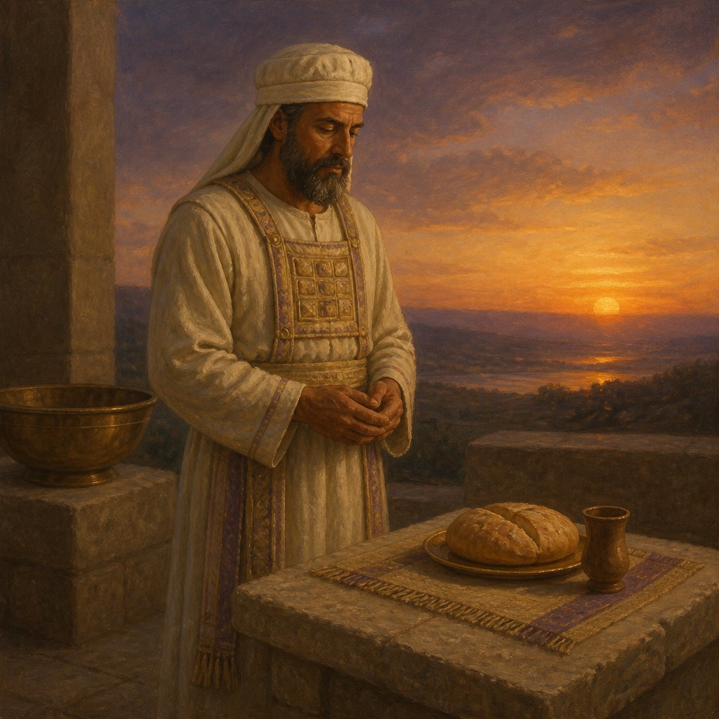 "And when the sun is down, he shall be clean, and shall afterward eat of the holy things; because it is his food." - Leviticus 22:7