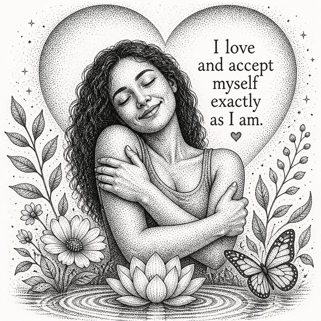 I love and accept myself exactly as I am.