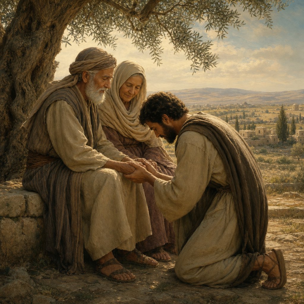 "Honour thy father and thy mother: that thy days may be long upon the land which the LORD thy God giveth thee." - Exodus 20:{verse.verse_number}