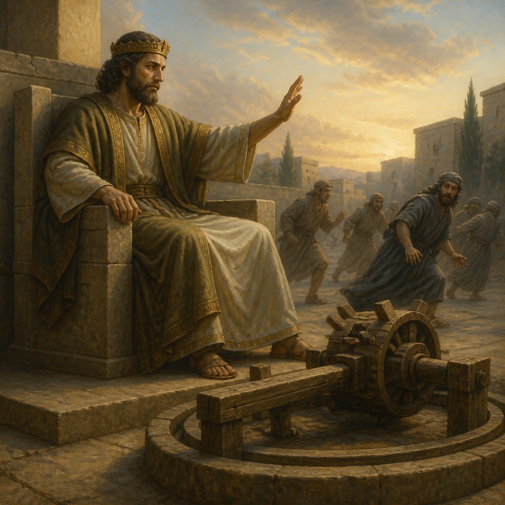 "A wise king scattereth the wicked, and bringeth the wheel over them." - Proverbs 20:26