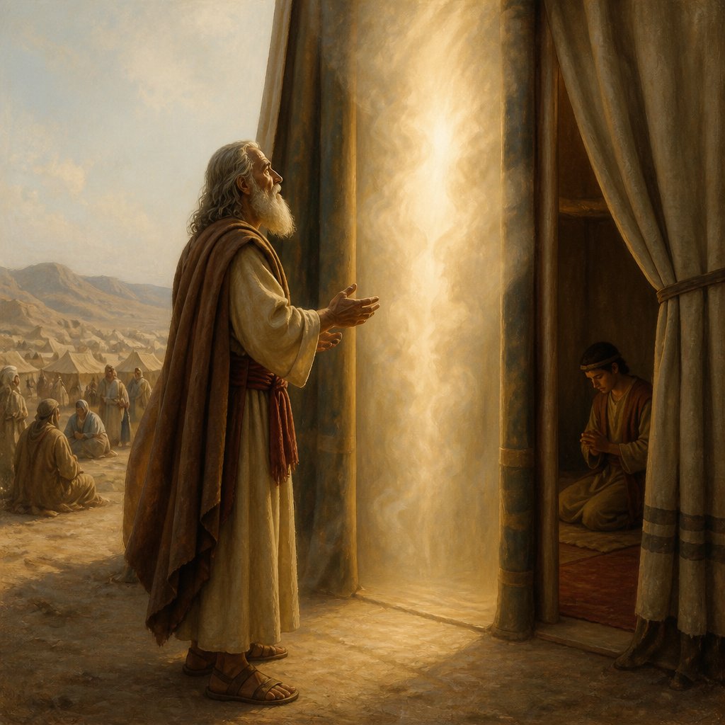 "And the LORD spake unto Moses face to face, as a man speaketh unto his friend. And he turned again into the camp: but his servant Joshua, the son of Nun, a young man, departed not out of the tabernacle." - Exodus 33:11