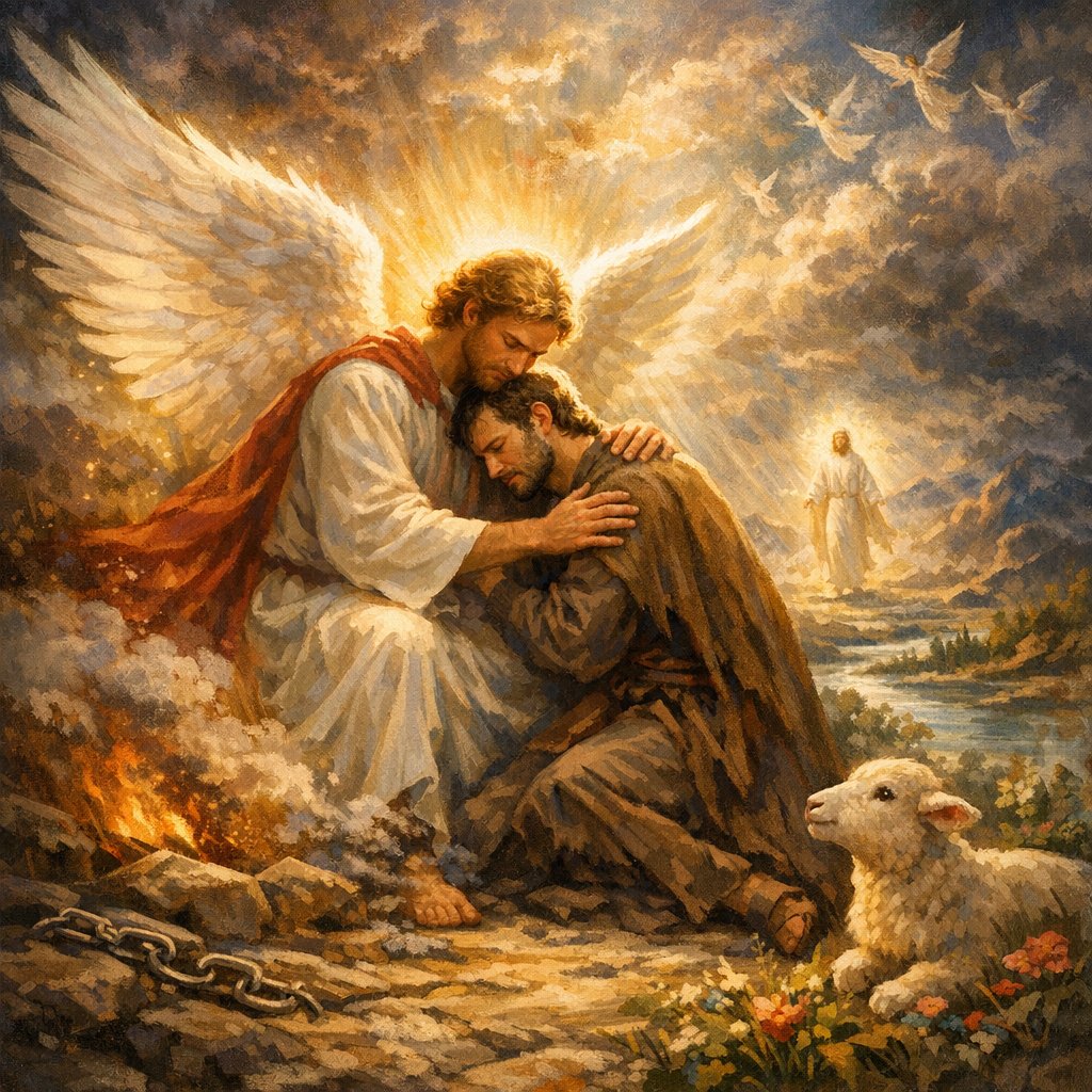 "In all their affliction he was afflicted, and the angel of his presence saved them: in his love and in his pity he redeemed them; and he bare them, and carried them all the days of old." - Isaiah 63:9