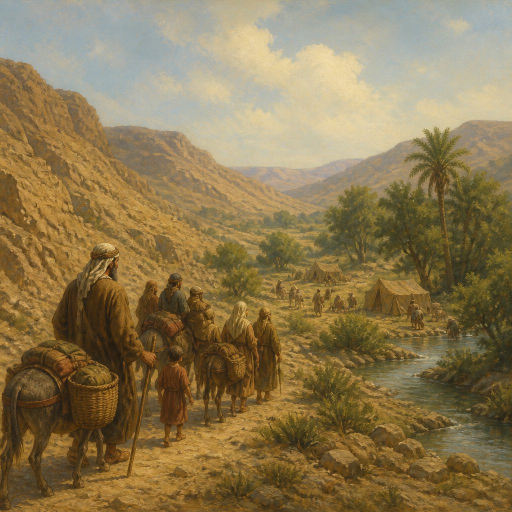 "And they went from Hor-hagidgad, and pitched in Jotbathah." - Numbers 33:{verse.verse_number}