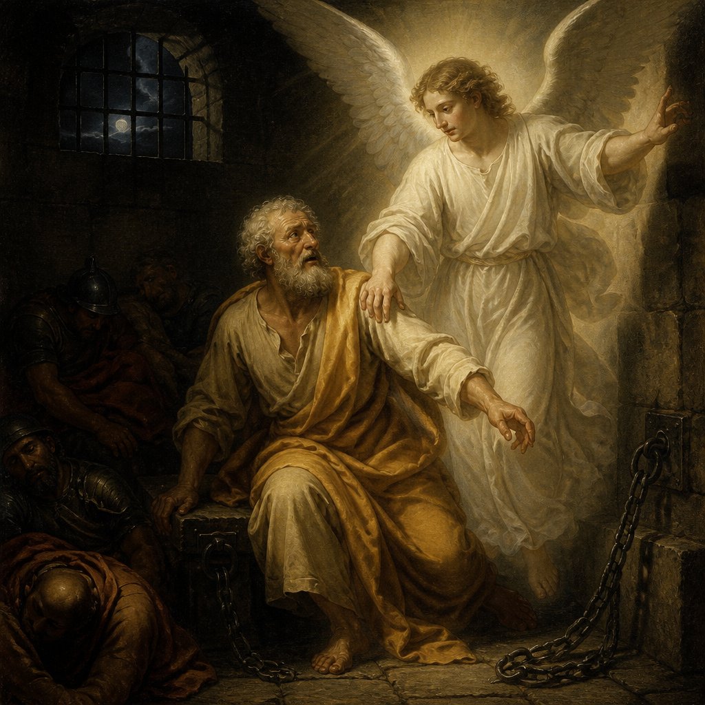 peter free from prision by and angel