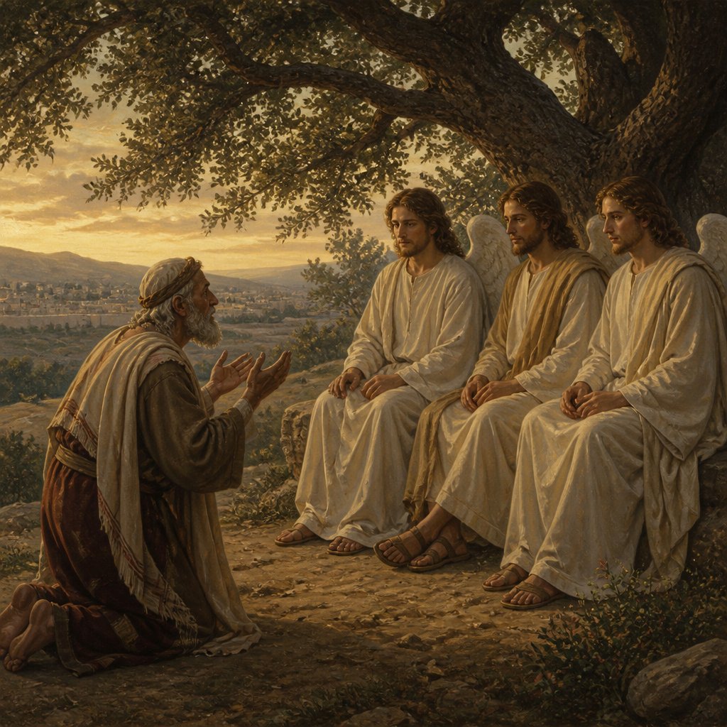 "And he said, Oh let not the Lord be angry, and I will speak yet but this once: Peradventure ten shall be found there. And he said, I will not destroy it for ten’s sake." - Genesis 18:{verse.verse_number}