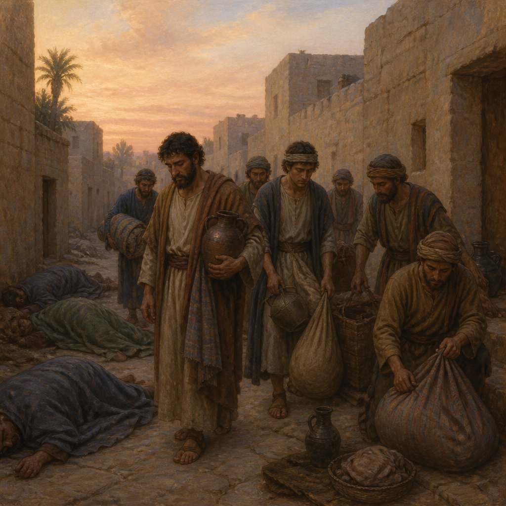 "The sons of Jacob came upon the slain, and spoiled the city, because they had defiled their sister." - Genesis 34:{verse.verse_number}