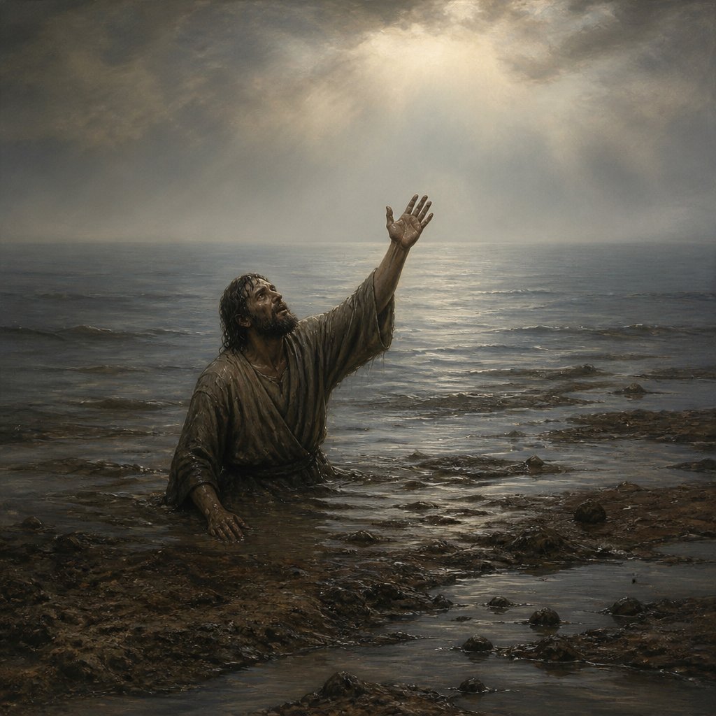 "I sink in deep mire, where there is no standing: I am come into deep waters, where the floods overflow me." - Psalms 69:{verse.verse_number}