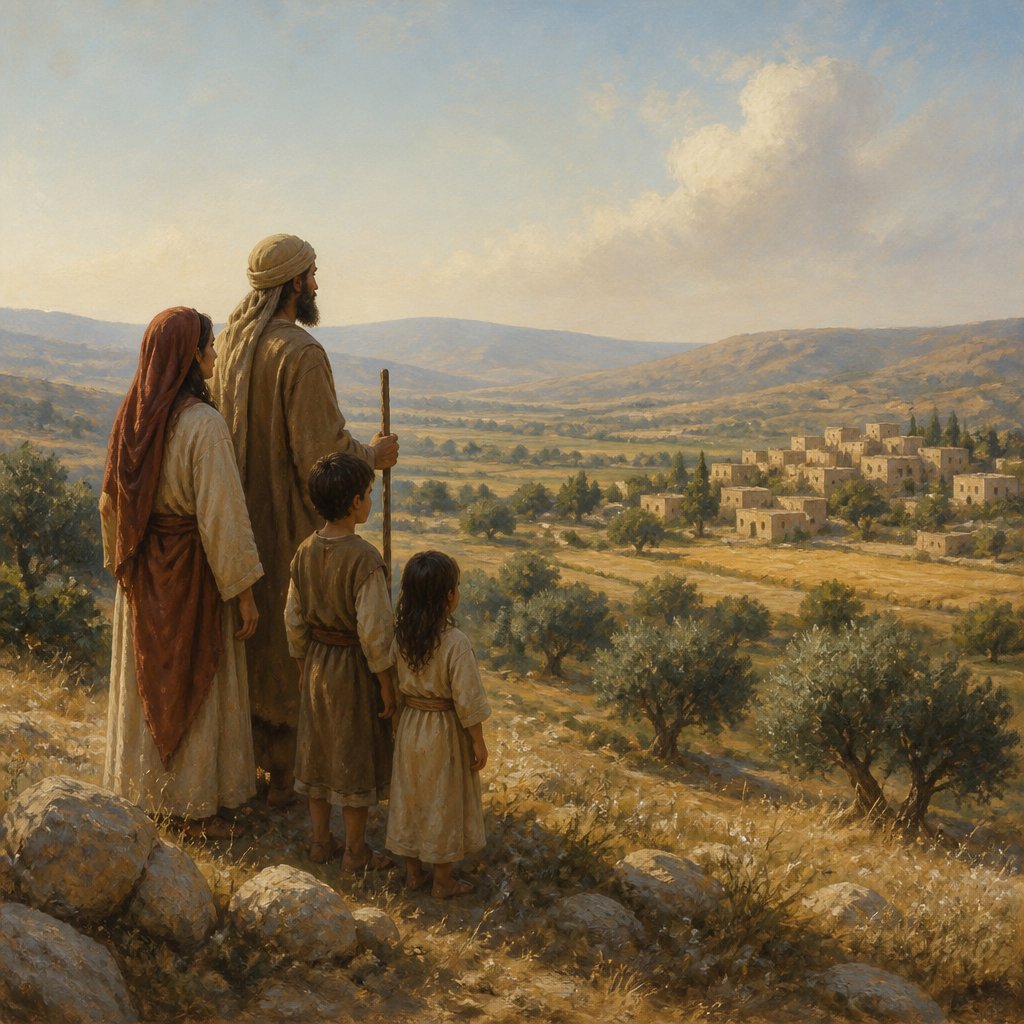 "And it shall be, when thou art come in unto the land which the LORD thy God giveth thee for an inheritance, and possessest it, and dwellest therein;" - Deuteronomy 26:1