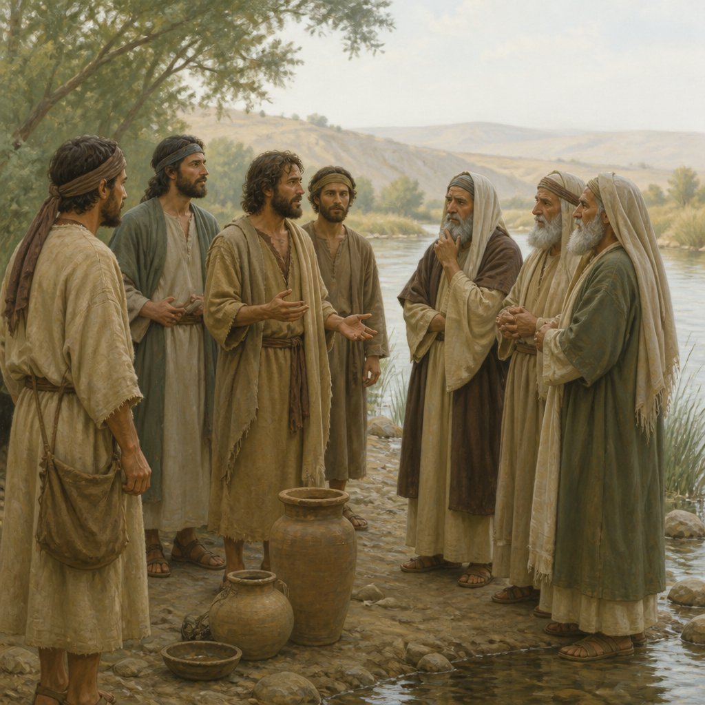 "¶ Then there arose a question between some of John's disciples and the Jews about purifying." - John 3:{verse.verse_number}