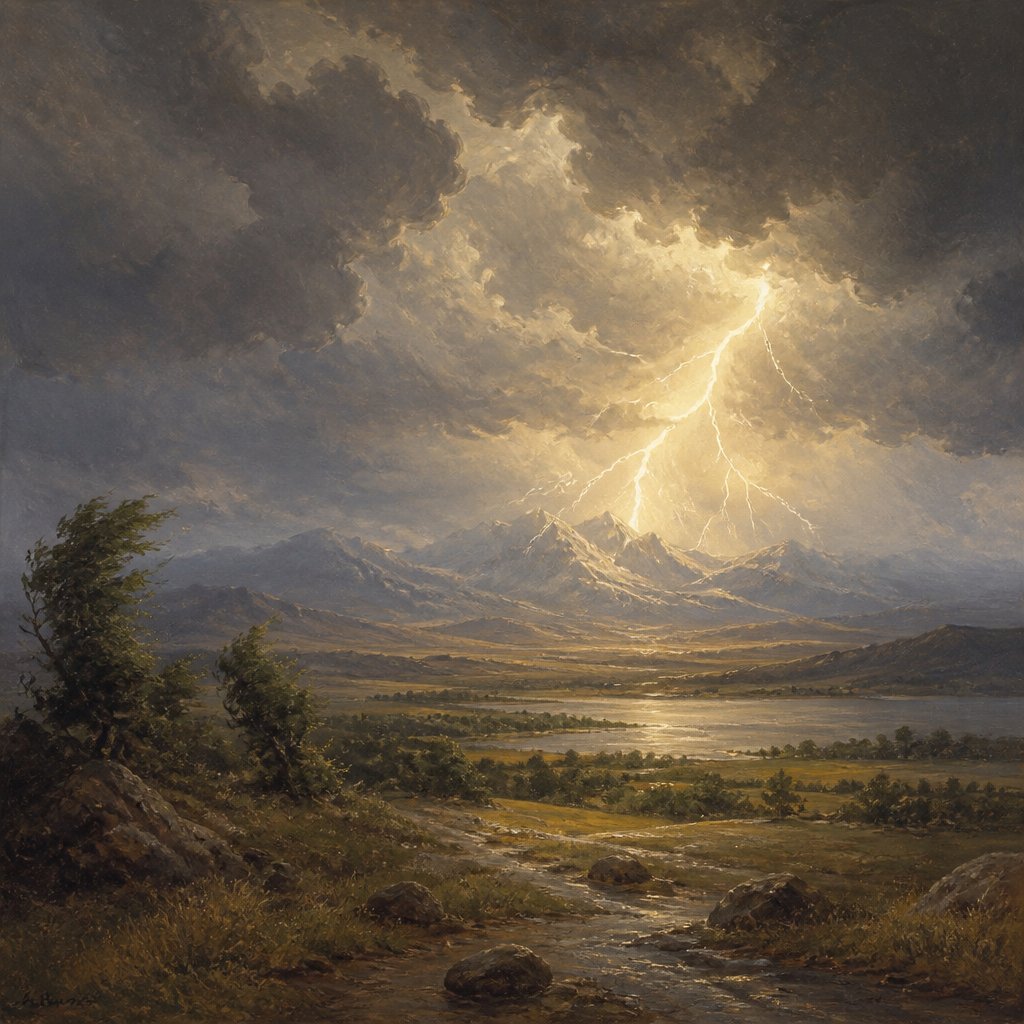 "His lightnings enlightened the world: the earth saw, and trembled." - Psalms 97:4