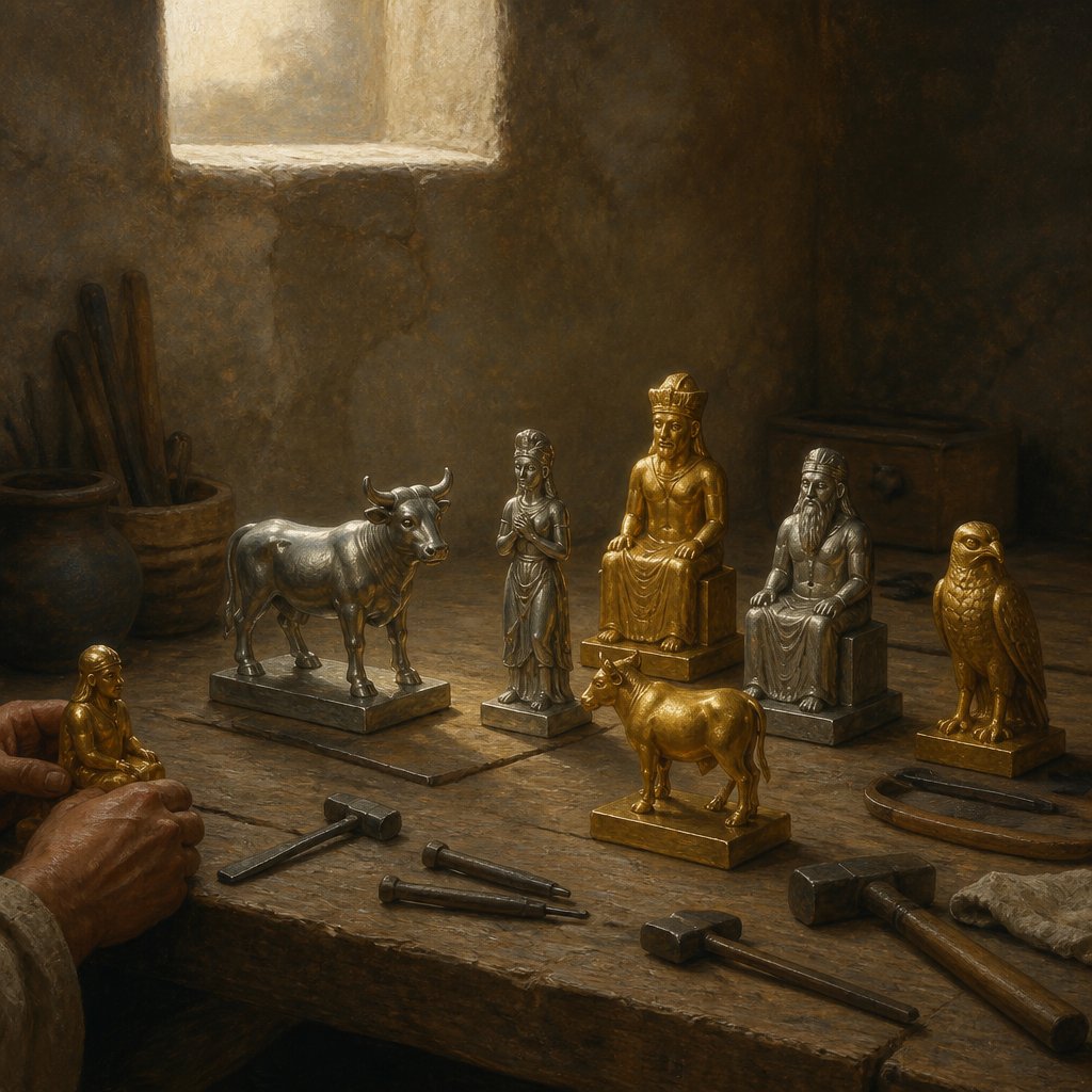 "The idols of the heathen are silver and gold, the work of men's hands." - Psalms 135:15