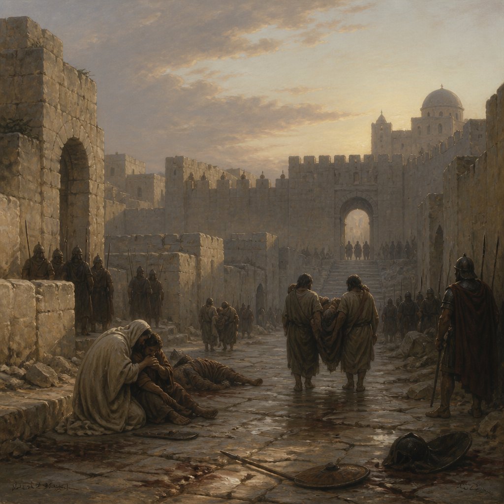 "For I will send into her pestilence, and blood into her streets; and the wounded shall be judged in the midst of her by the sword upon her on every side; and they shall know that I am the LORD." - Ezekiel 28:23